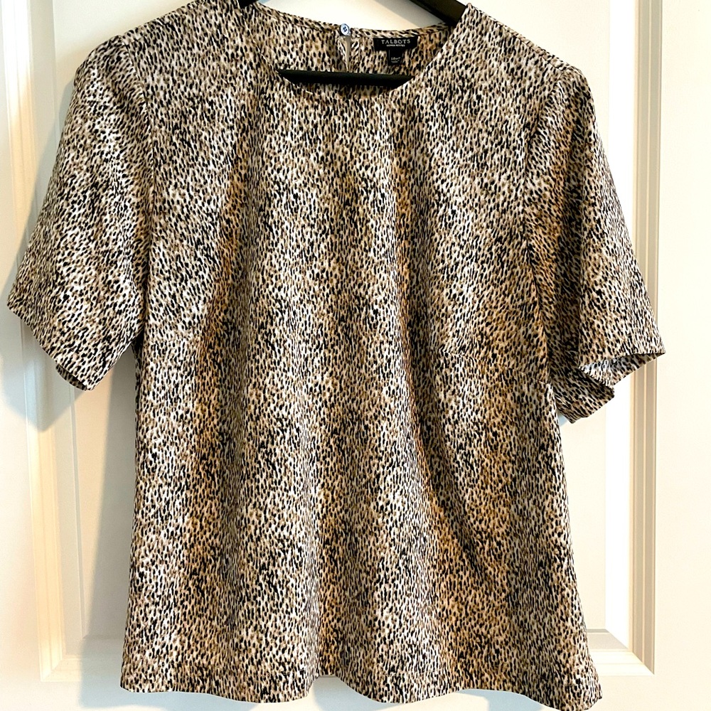 Talbots dress blouse for layering or alone